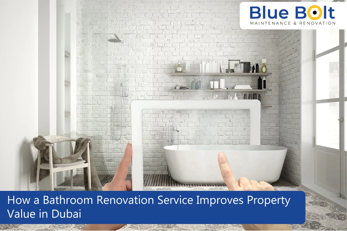 modern bathroom interior after bathroom renovation service