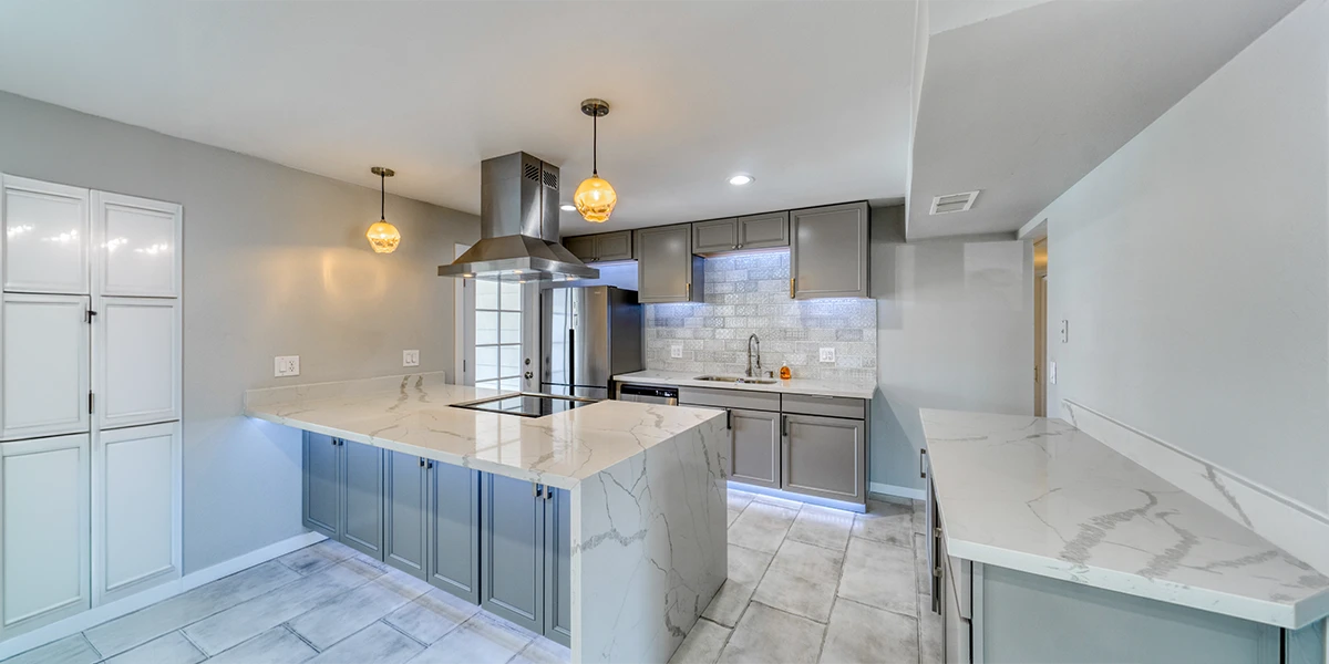 Kitchen remodel featuring smart storage solutions for an organized cooking space