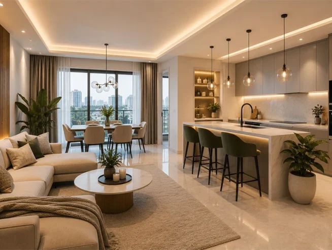 Apartment Renovation Company Dubai: Cosmetic Upgrades vs Functional Renovation Apartment Renovation Company Dubai showcasing a modern luxury apartment interior