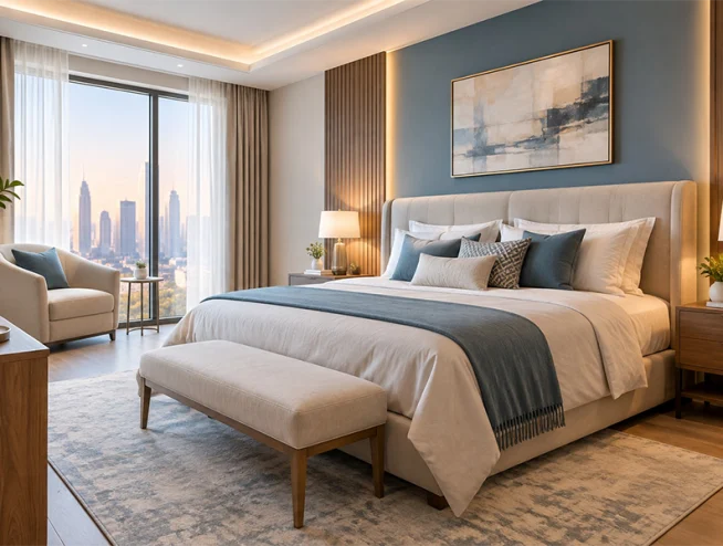 Best Renovation Company Dubai: How Can Bedroom Renovations Create a More Balanced Interior? Best renovation company Dubai balanced bedroom design