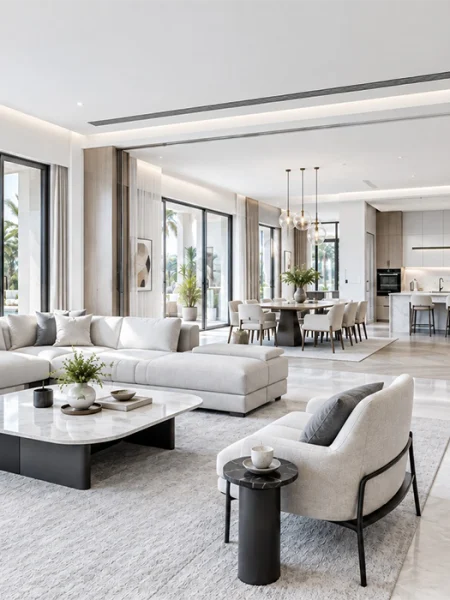 House renovation company in Dubai planning connected rooms