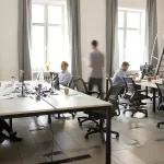 Office renovation company Dubai managing a phased office renovation project