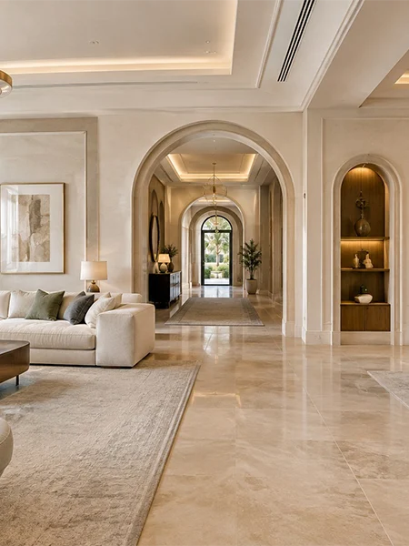 Villa Renovation Company Dubai creating a connected contemporary villa interior