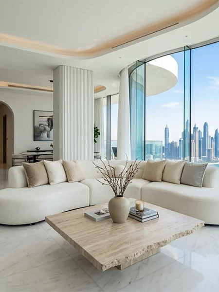 Modern apartment interior with Apartment renovation Dubai