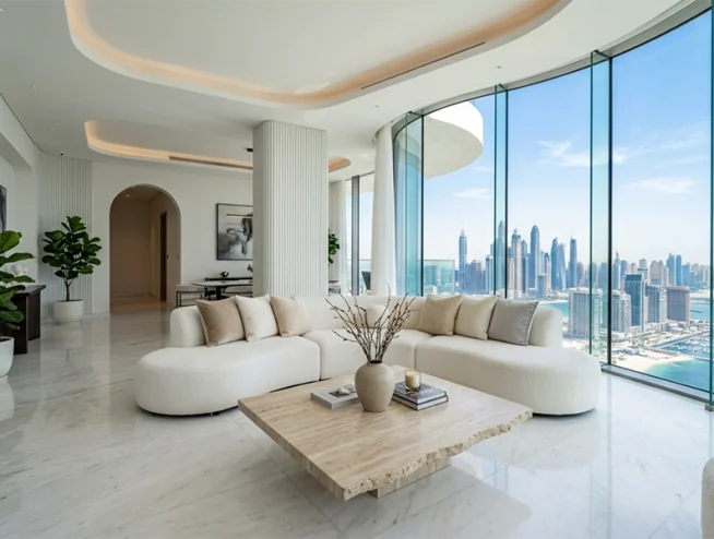 Modern apartment interior with Apartment renovation Dubai